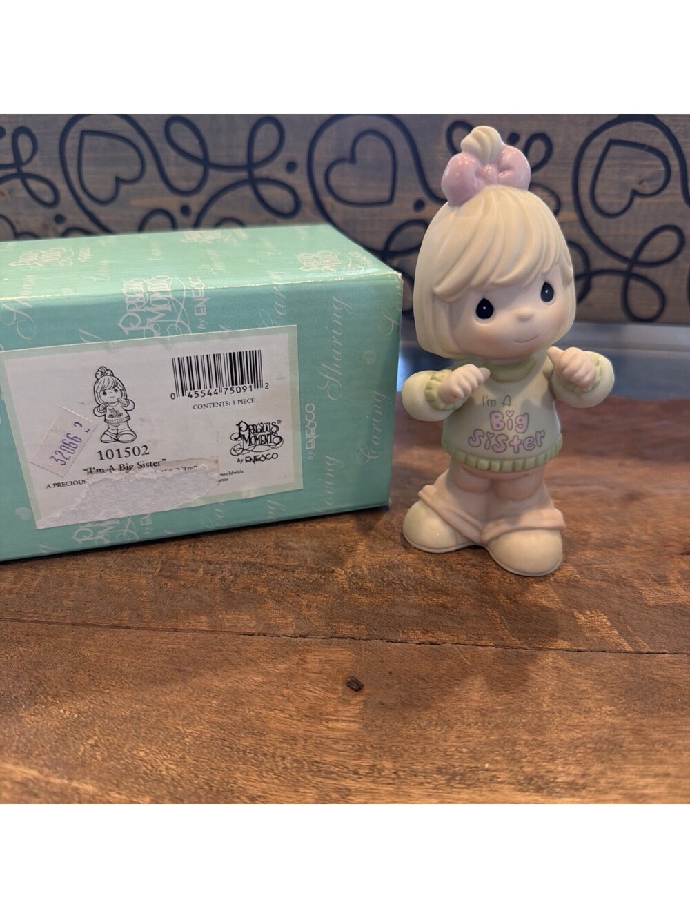Enesco Precious Moments 101502 I'm a Big Sister Figurine 2001 -